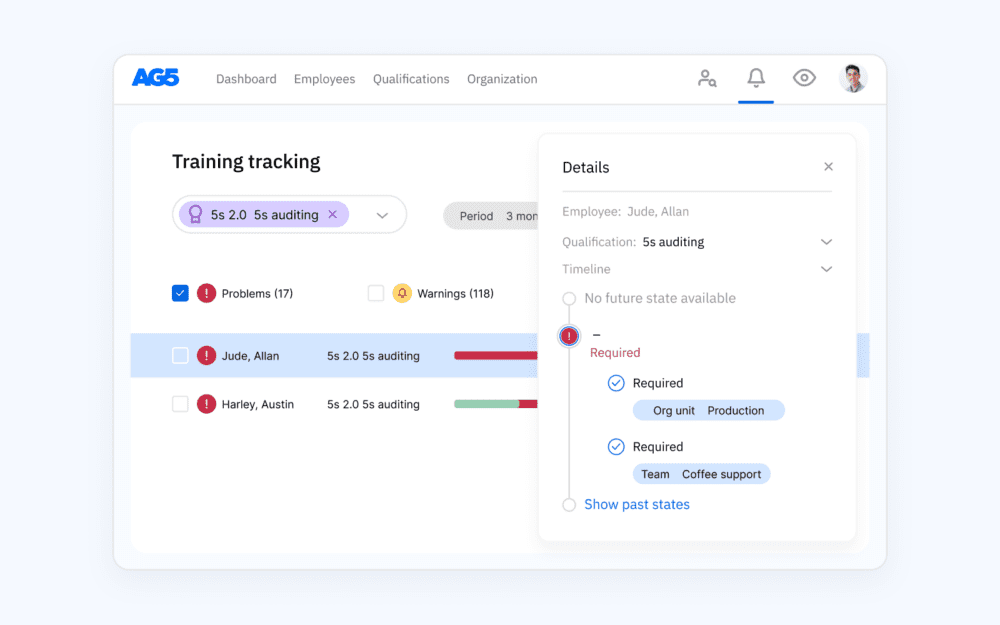 training tracking