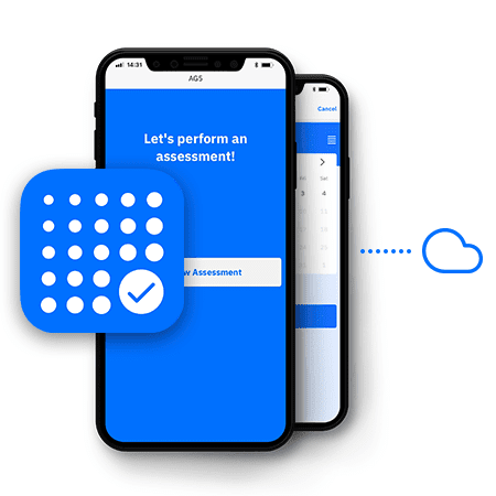 Skills assesment via the AG5 mobile app