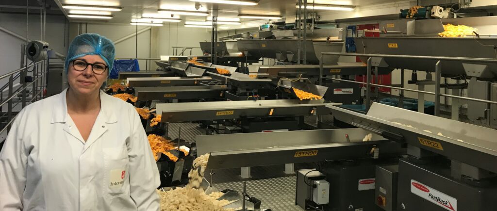 Sonja op locatie bij Intersnack