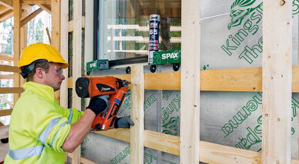 Kingspan construction worker