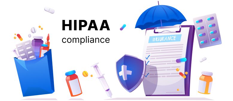 An image showing an acronym of the Health Insurance Portability and Accountability Act (HIPAA).