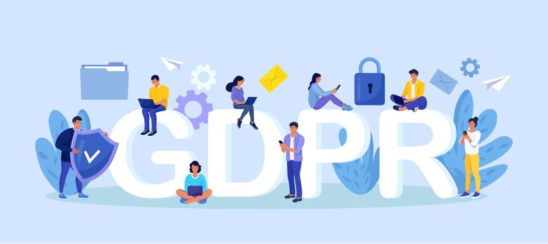Image montrant un acronyme du Règlement général sur la protection des données (RGPD) de l'Union européenne (UE).