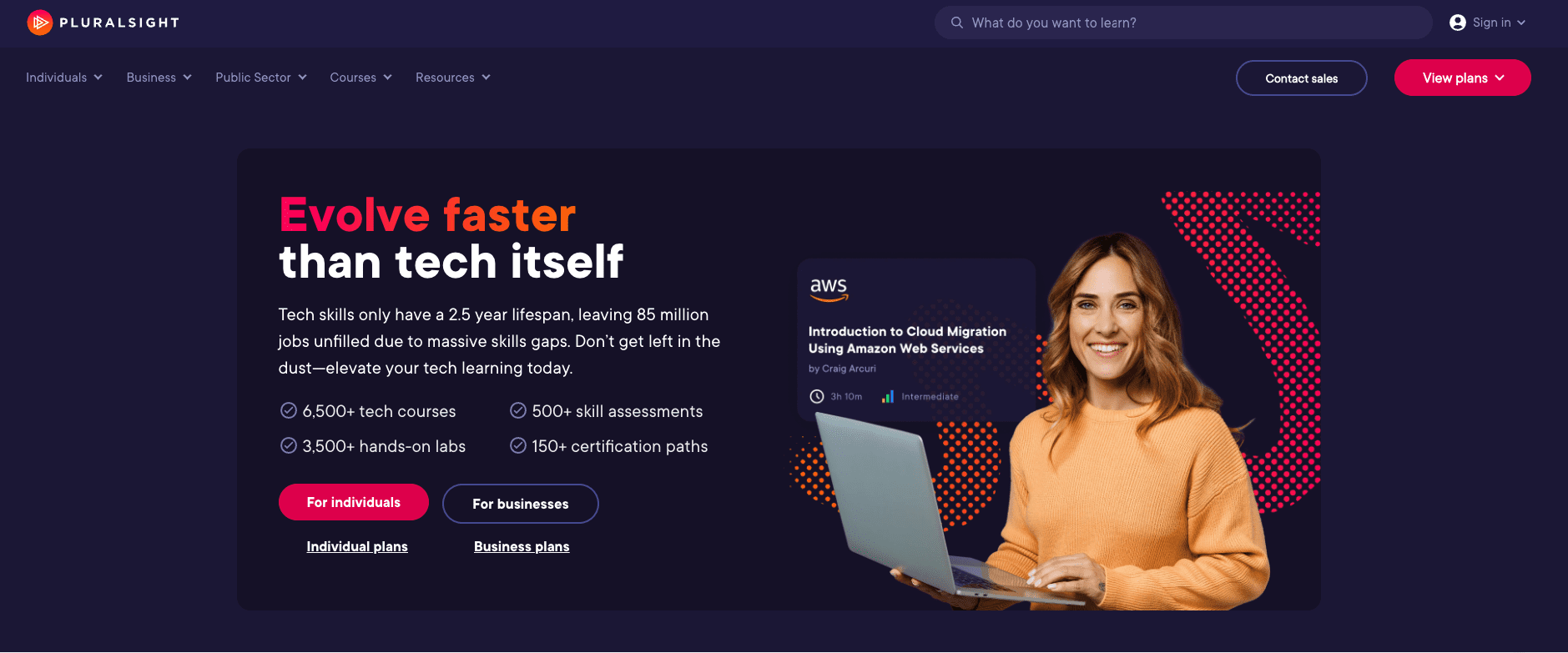 pluralinsight homepage