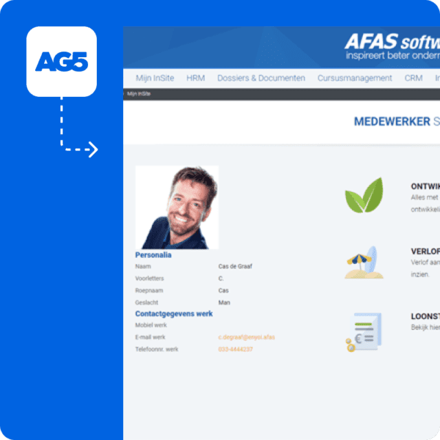 AFAS + AG5 | HCM meets skills management software