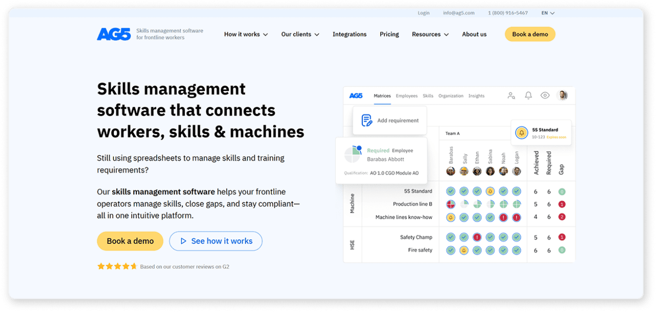 Best Competency Management Software in 2026 | AG5